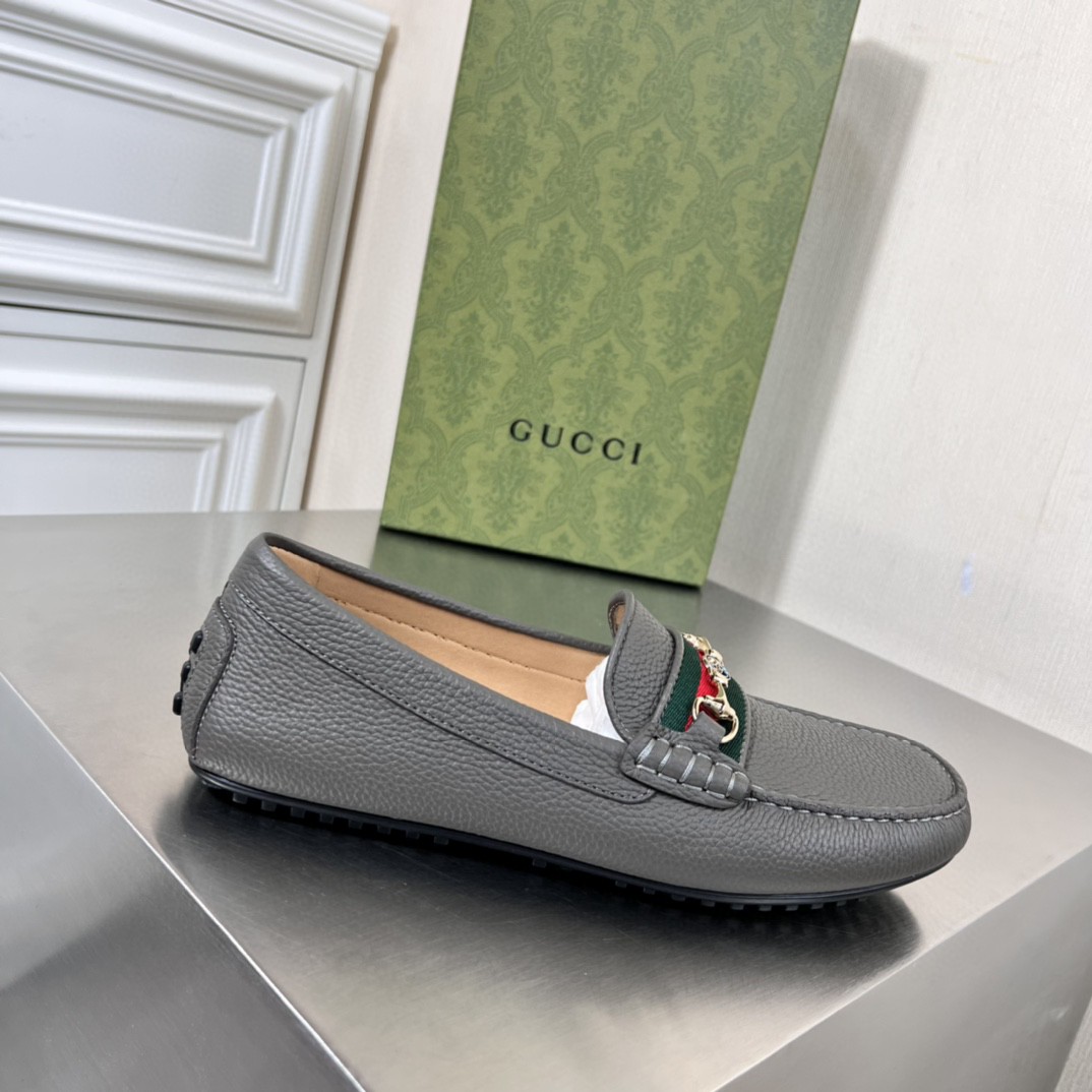 Gvc*1 Men’s Loafers With Web Details Dark Gray For Men 6246981