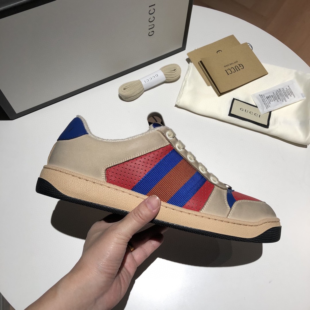 Gvc*1 Men’s Screener Low-Top White Red Blue For Men 546163