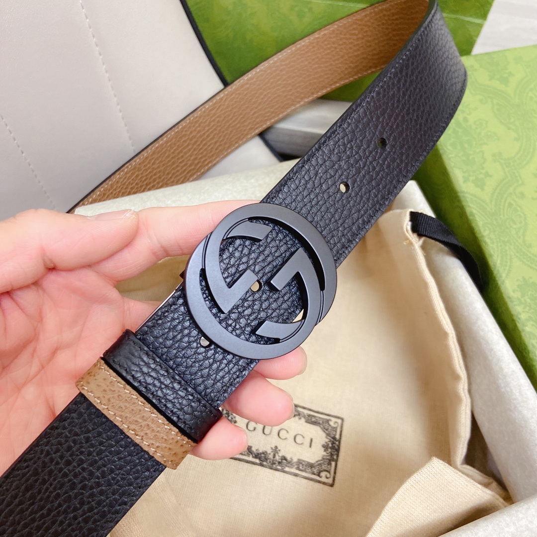 Gvc*1 GG Marmont Reversible Belt Black