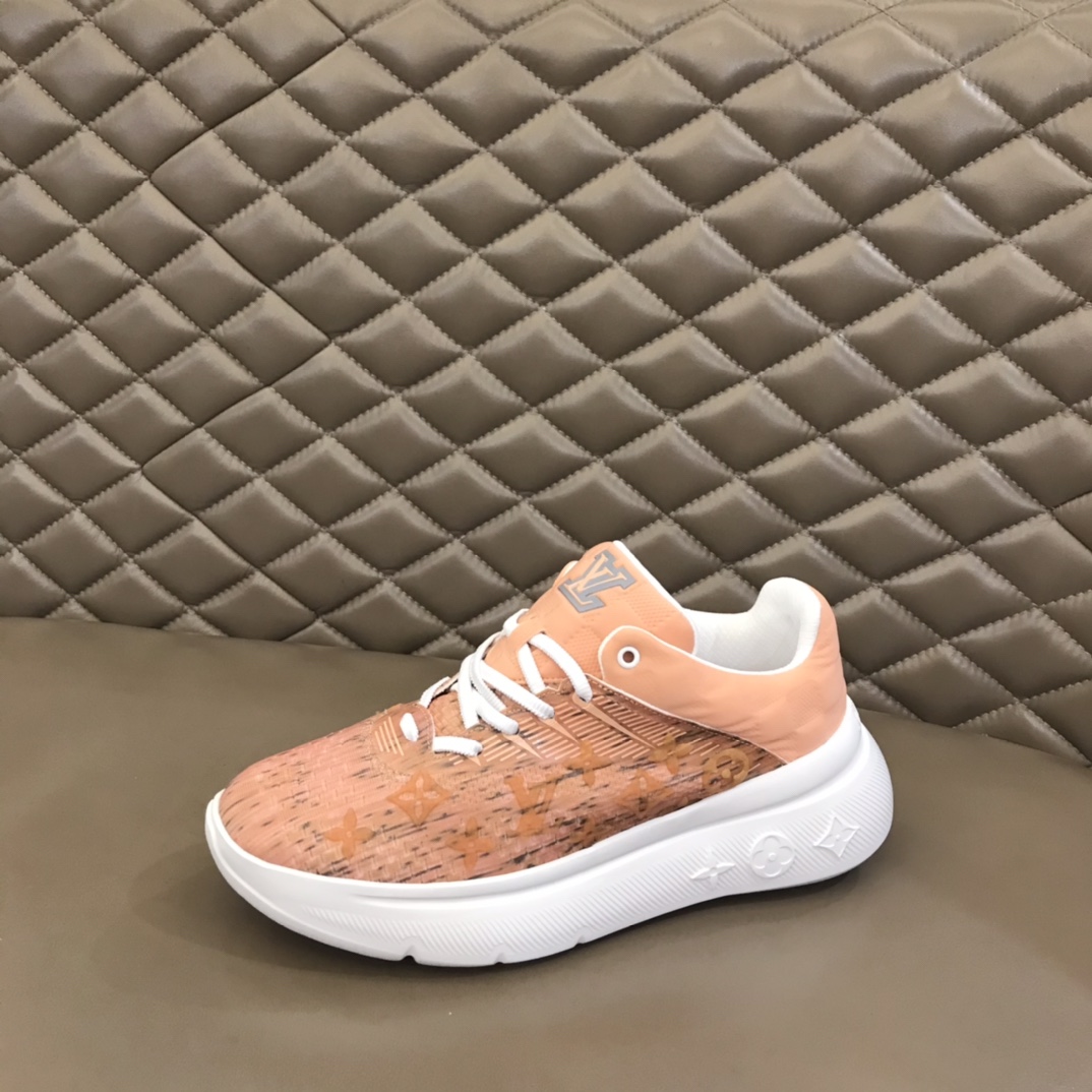 L0vis Vuittion Show Up Sneaker Orange For Men LV