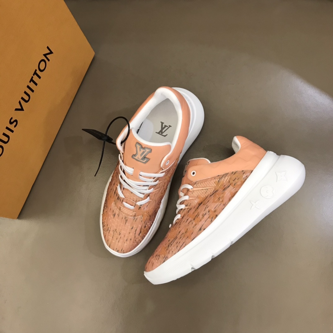 L0vis Vuittion Show Up Sneaker Orange For Men LV