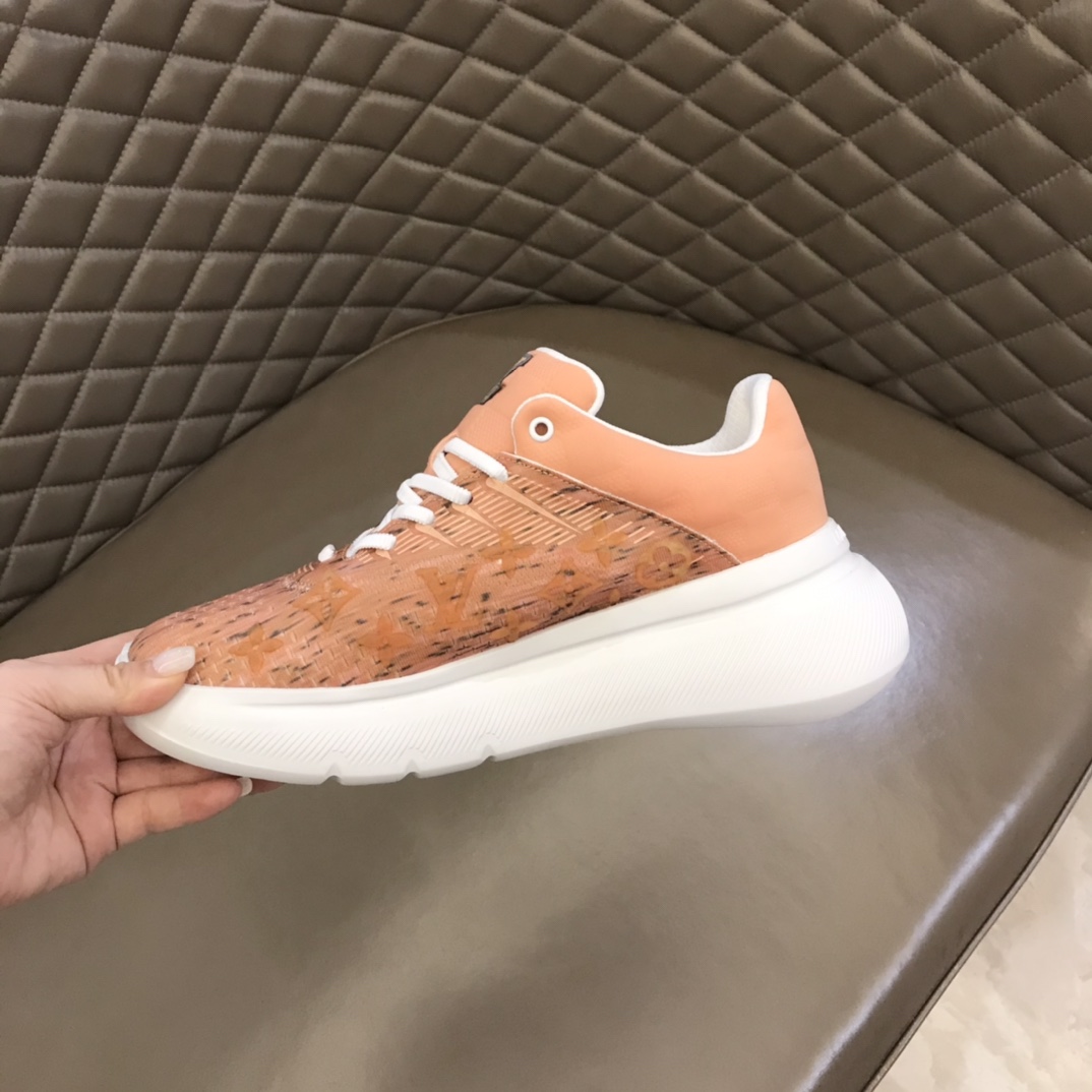 L0vis Vuittion Show Up Sneaker Orange For Men LV