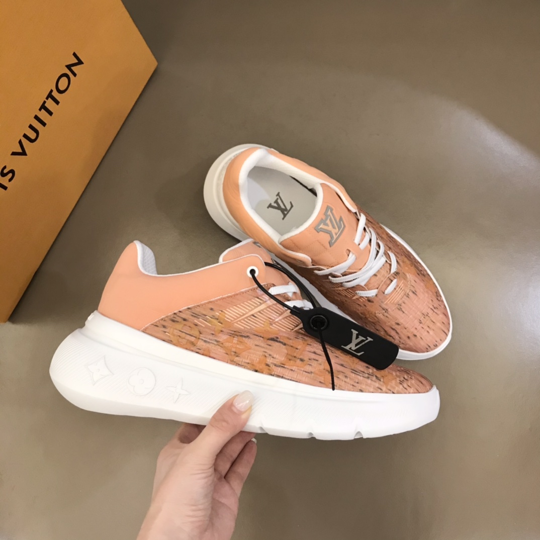 L0vis Vuittion Show Up Sneaker Orange For Men LV