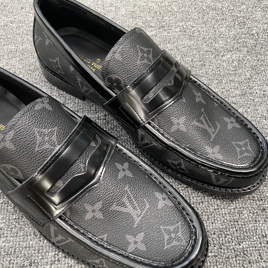 L0vis Vuittion LV Loafer Black For Men LV