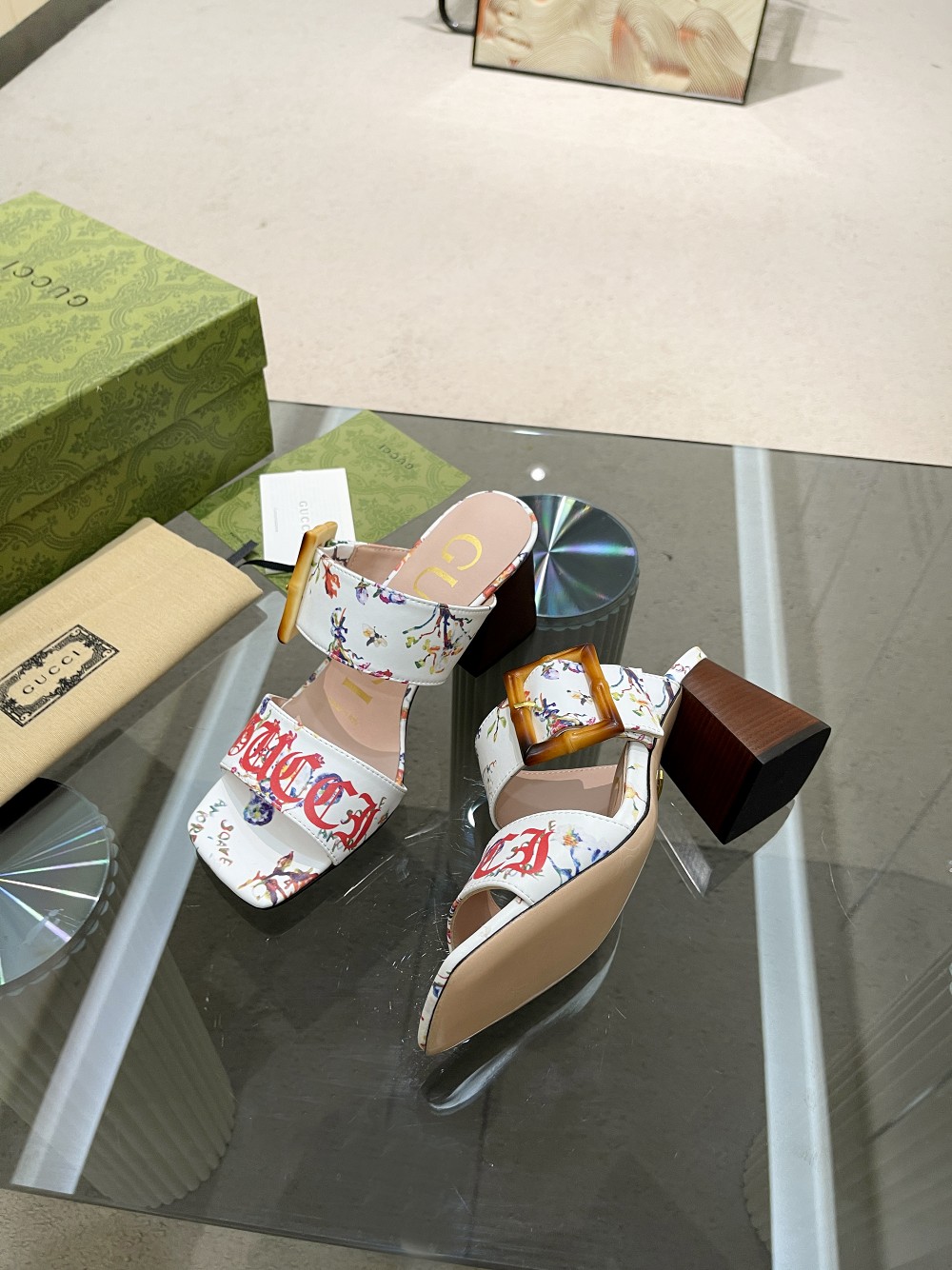 Gvc*1 Women’s ‘Soave’ Sandal With Bamboo Buckle White For Women GG