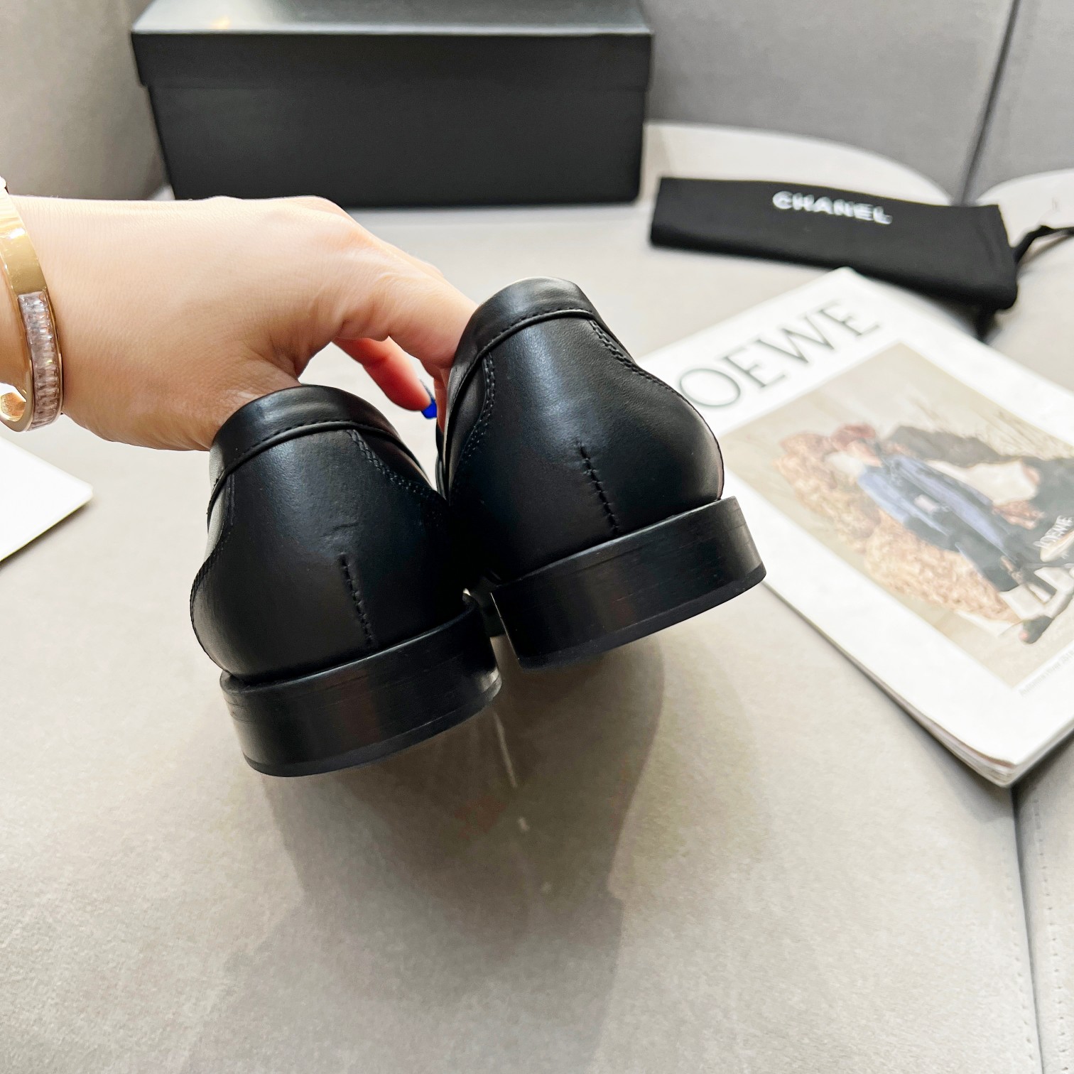 Ch**el Women’s Loafers Black For Women