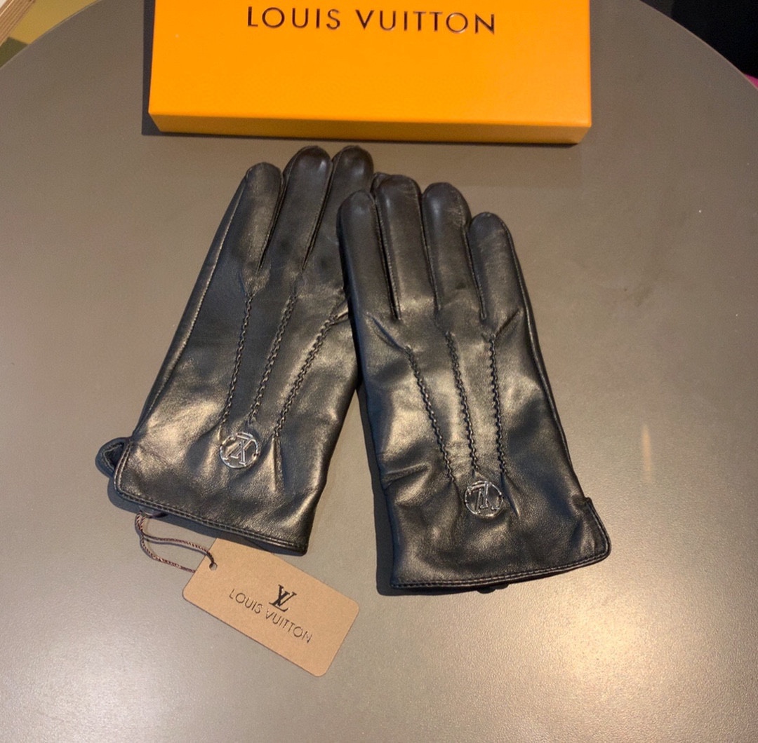 L0vis Vvtt0n Gloves In Black