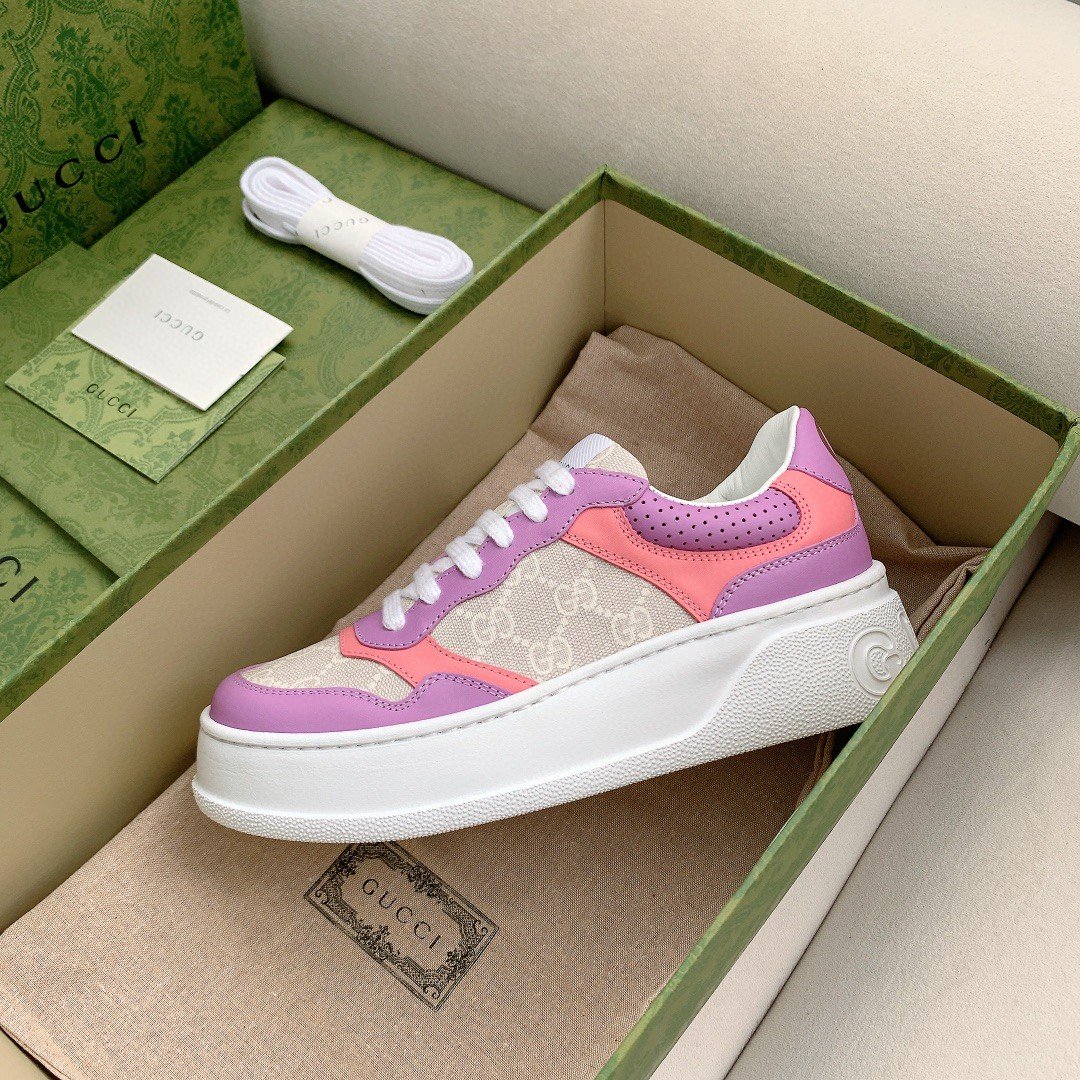 Gvc*1 Women’s GG Sneaker Pink And Purple Svp*me For Women 670408 UPG90 5471