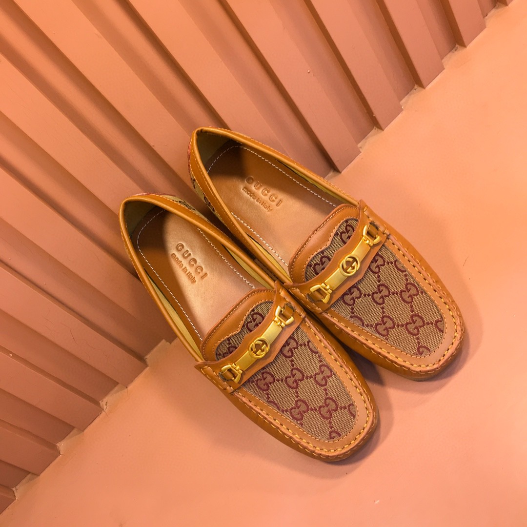 Gvc*1 Men’s Loafer With Interlocking GG Horsebit In Brown For Men 655519 1XO20 2872