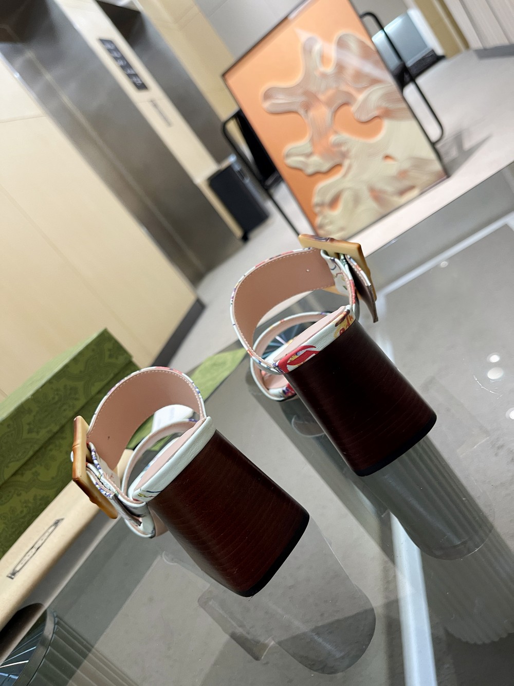 Gvc*1 Women’s ‘Soave’ Sandal With Bamboo Buckle White For Women GG