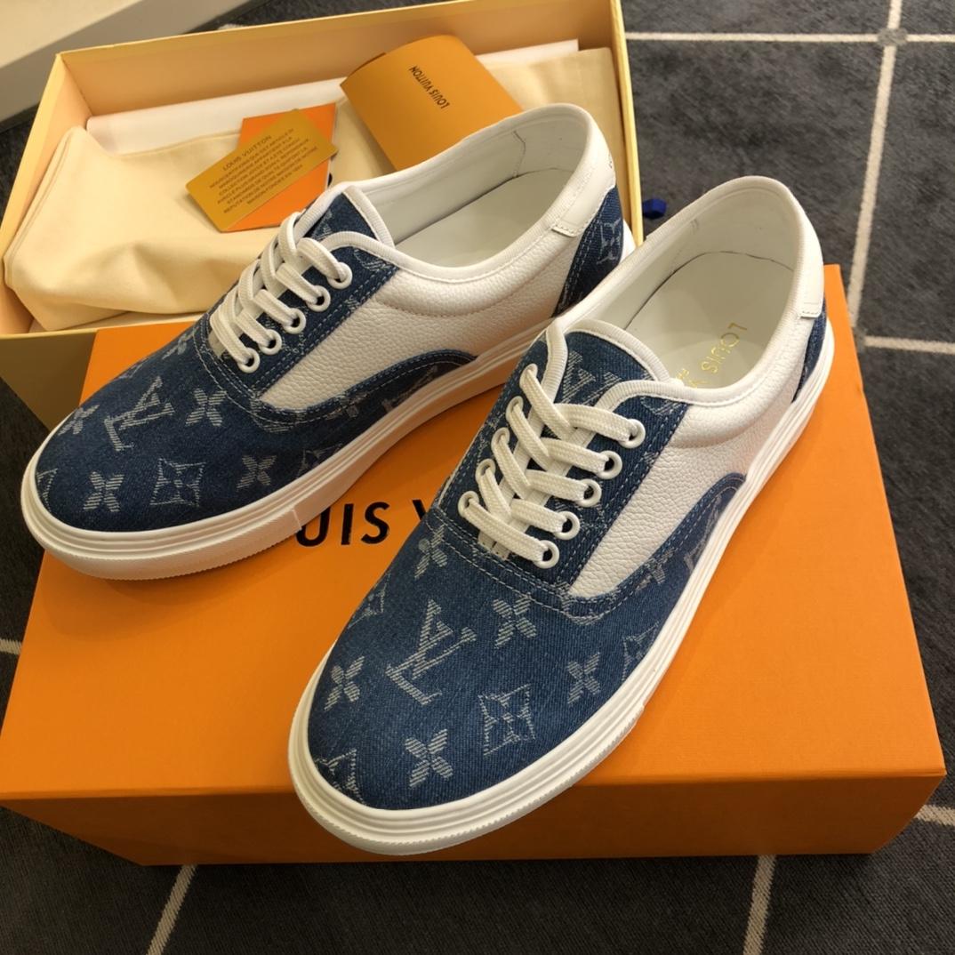 L0vis Vvtt0n LV Trocadero Richelieu Sneaker Blue For Men LV