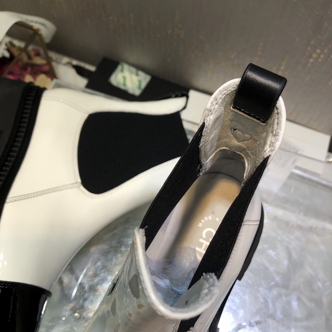 Ch**el Women’s Ankle Boots White For Women 0,7in/ 2cm