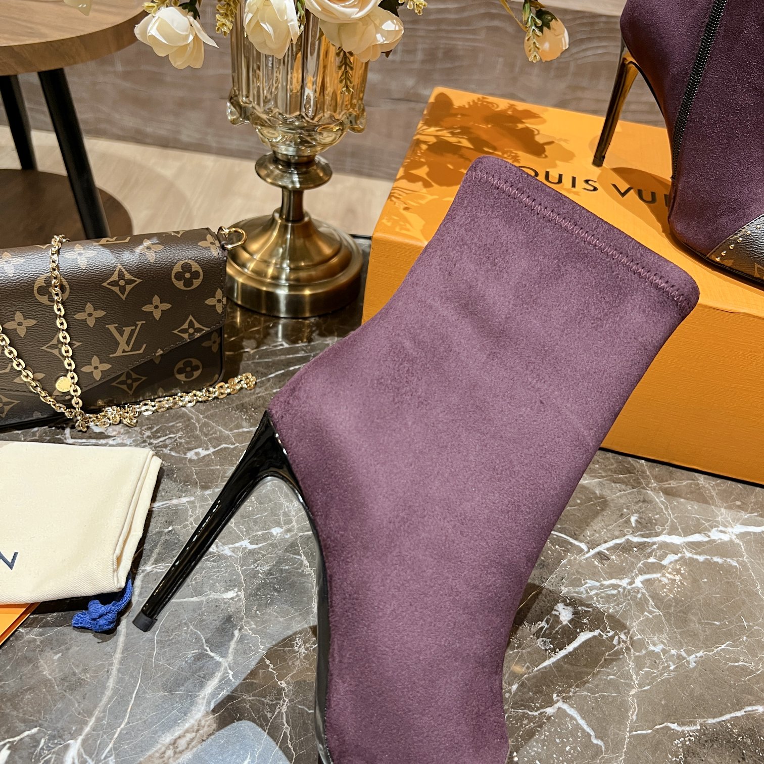 L0vis Vvtt0n Women’s Cherie Ankle Boots Violet Women LV