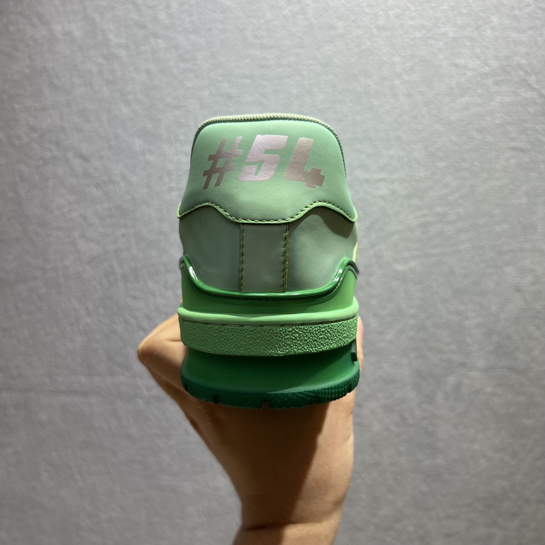 L0vis Vuittion LV Trainer Sneaker Green For Men LV