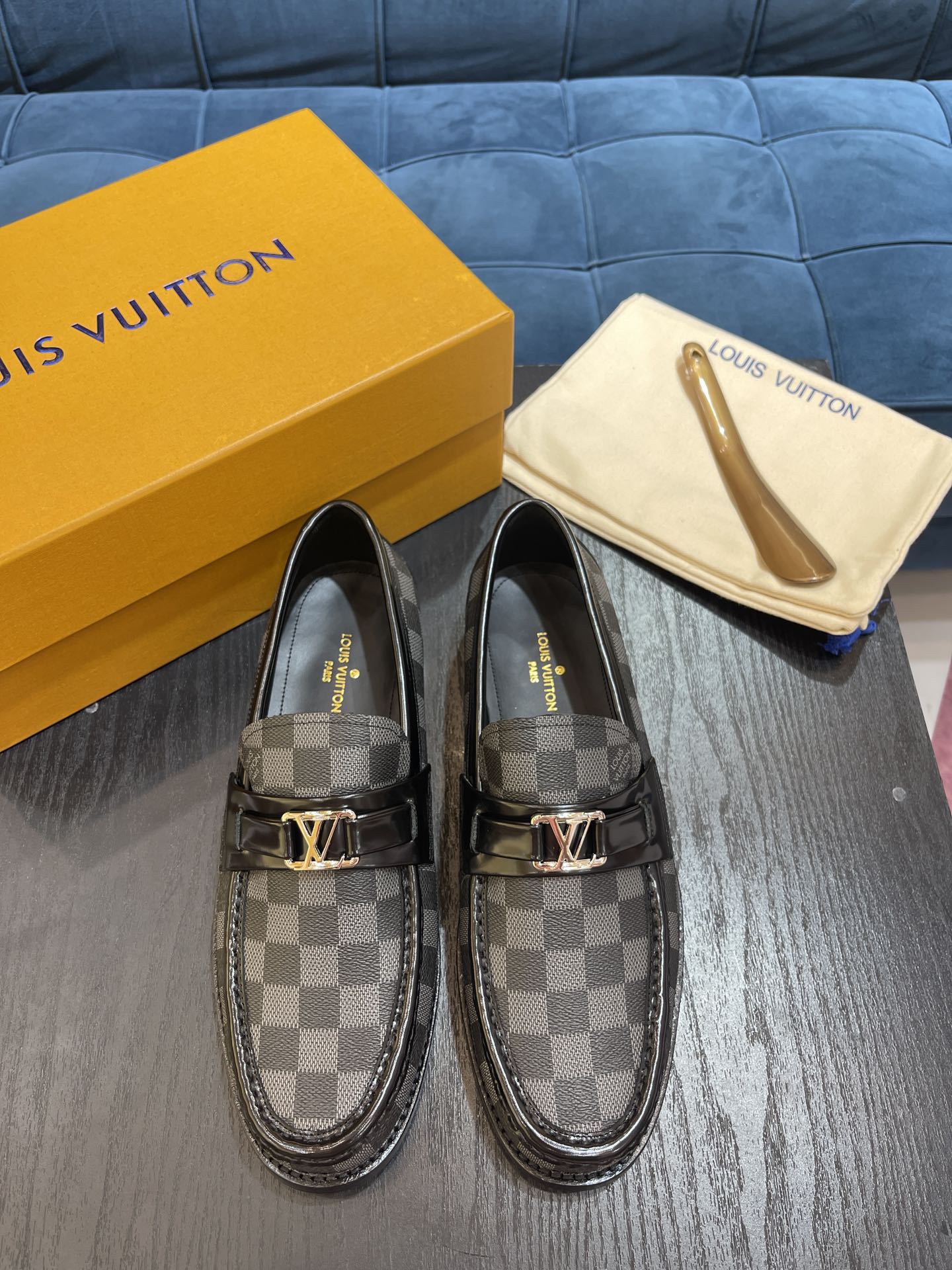 L0vis Vuittion Major Loafer Gray For Men LV