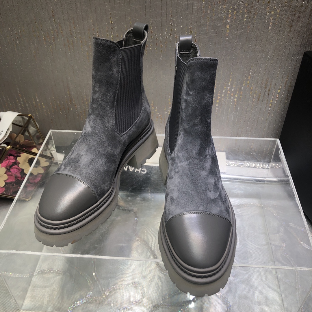 Ch**el Women’s Ankle Boots Grey For Women 0,7in/ 2cm