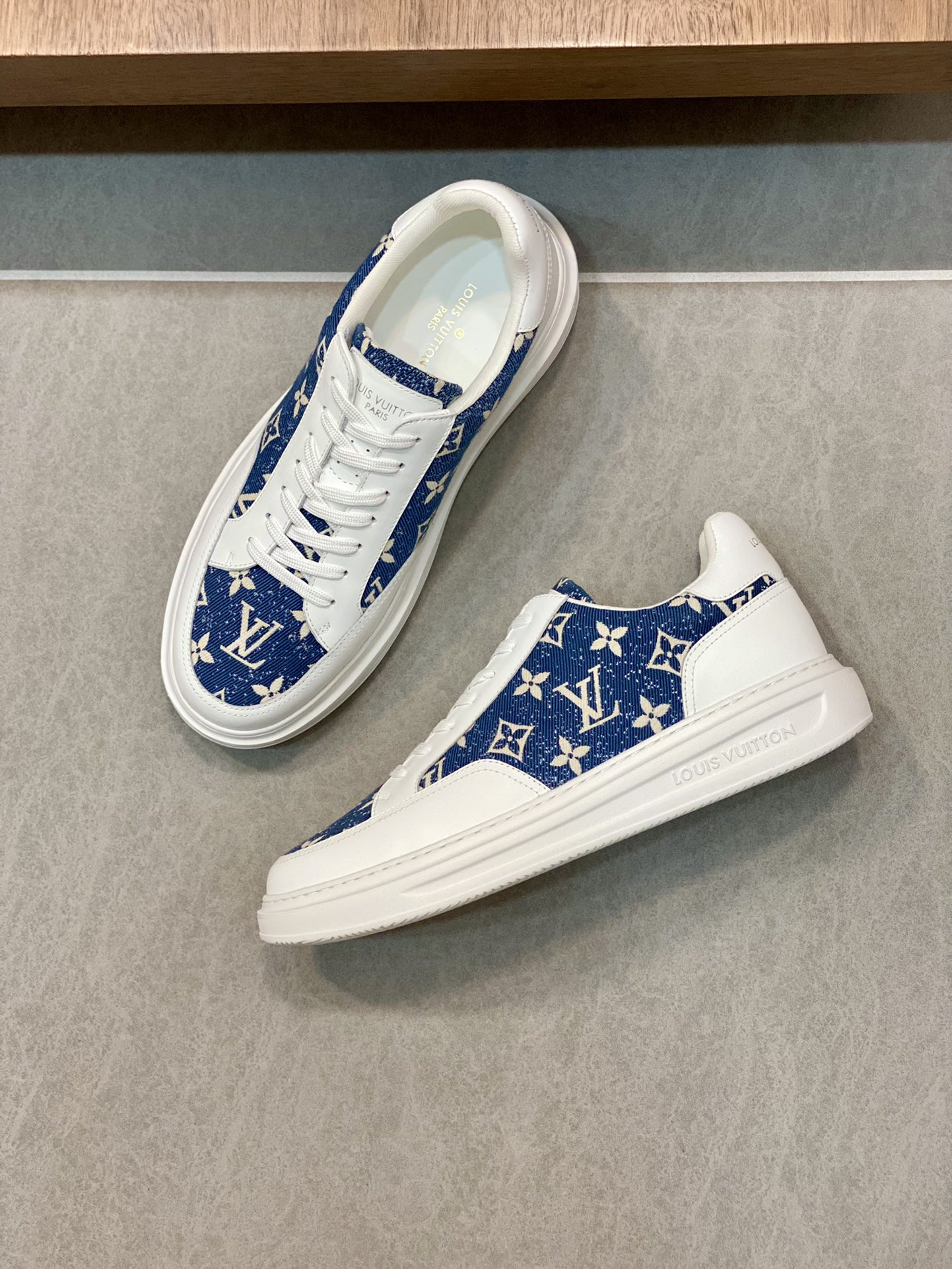 L0vis Vuittion Beverly Hills Sneaker Blue For Men LV
