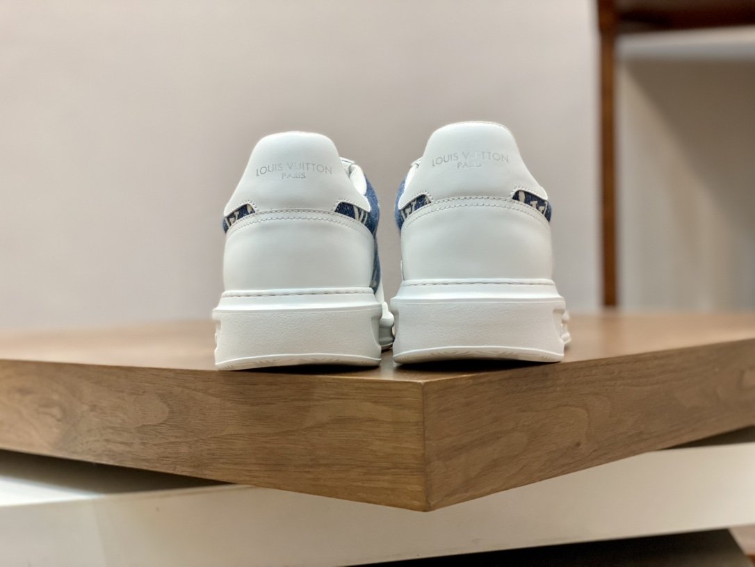L0vis Vuittion Beverly Hills Sneaker Blue For Men LV