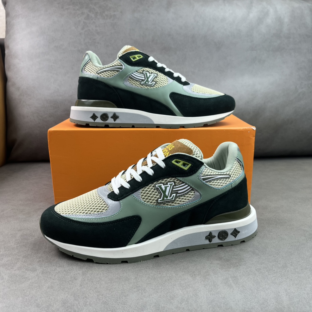 L0vis Vvtt0n Run Away Sneaker Green For Men LV 1A9J0N