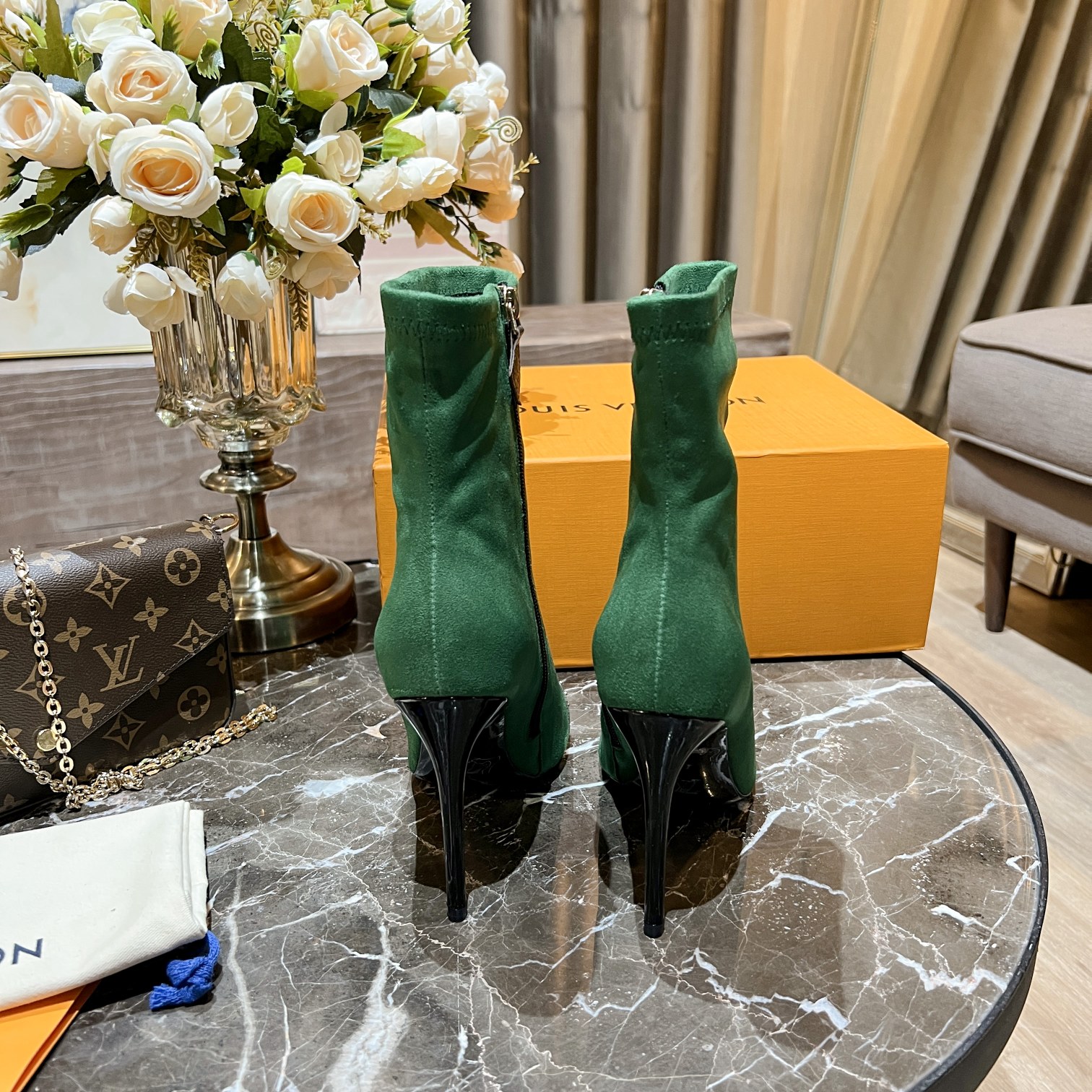 L0vis Vvtt0n Women’s Cherie Ankle Boots Green Women LV