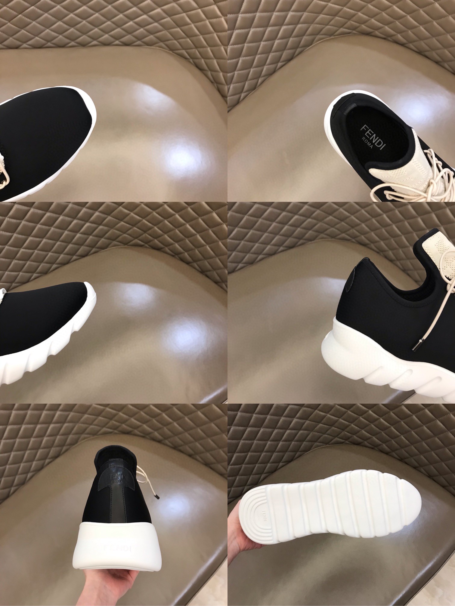 F**di Force Low Tops Sneakers Black For Men