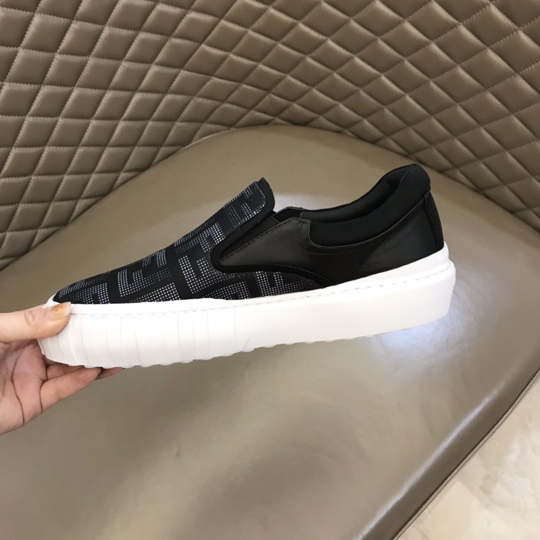 F**di Force Slip On Sneakers Black For Men 7E1454AD77F13RZ