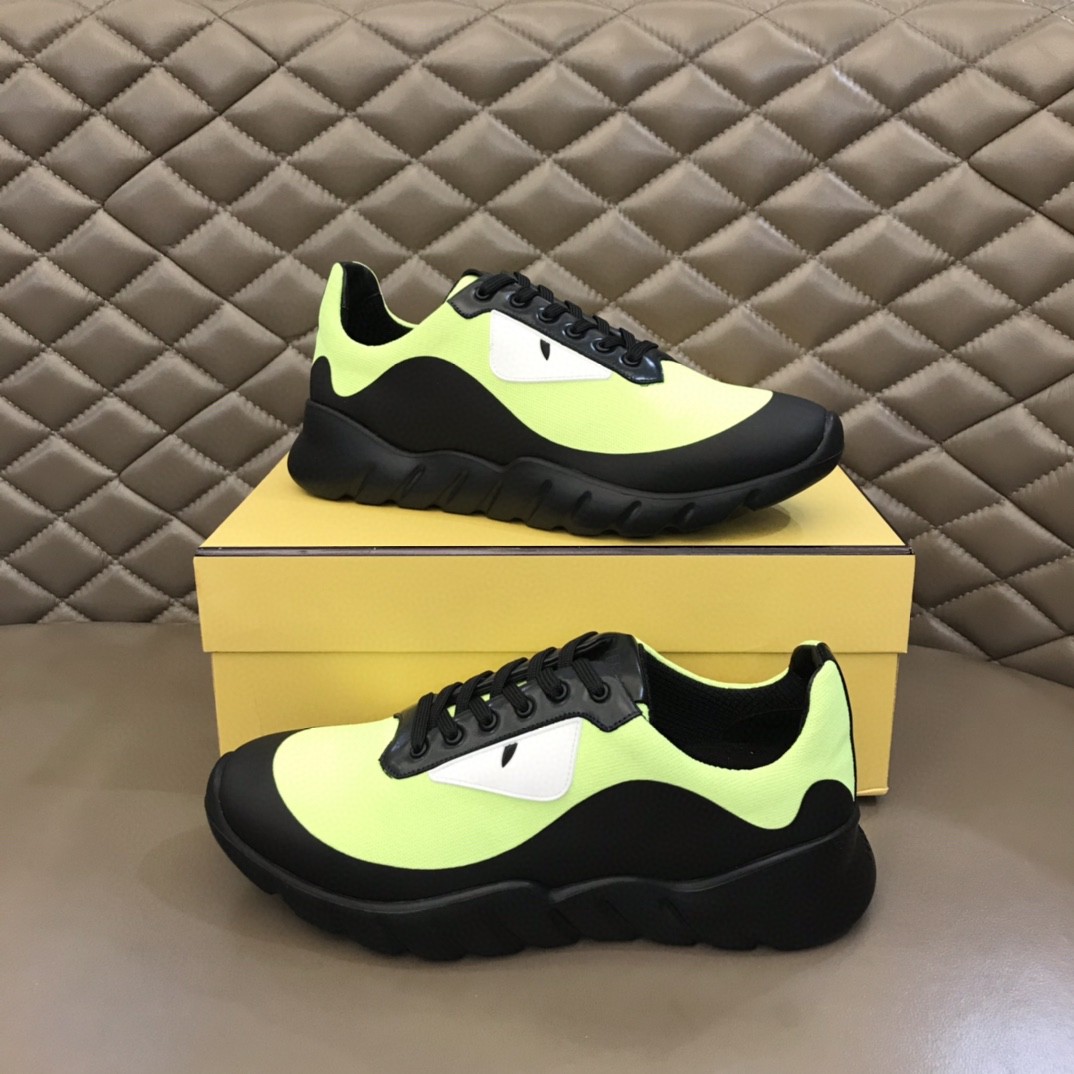 F**di Force Low Tops Sneakers Glow Green For Men