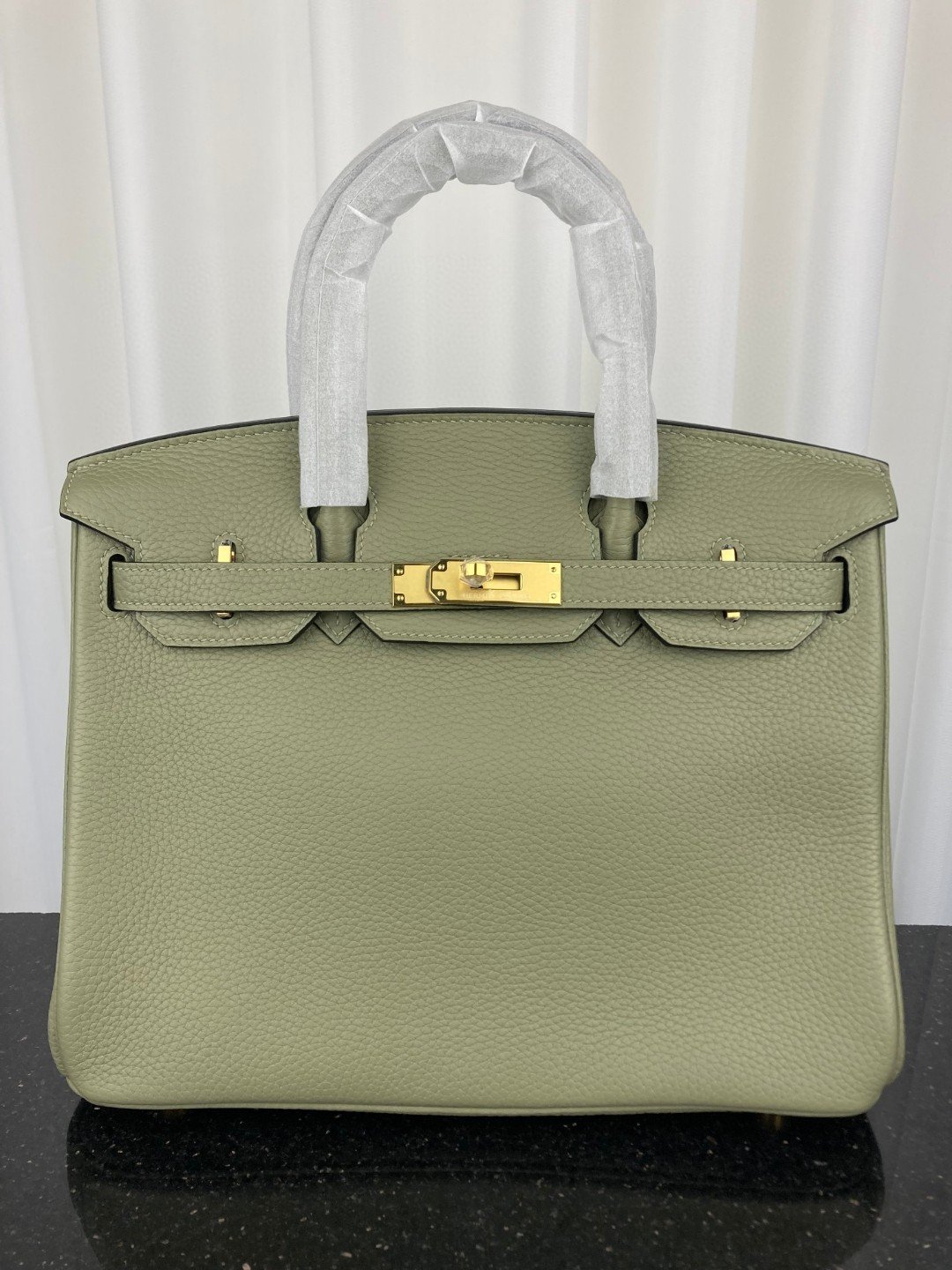H**me5 Birkin Bag 30 Green Moss Toned Hardware Bag For Women, Women’s Handbags, Shoulder Bags 11.8in/30cm
