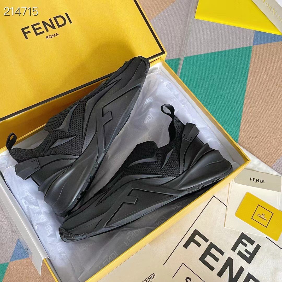 F**di Flow Black Sneakers For Men 7E1504AHI8F0ABB