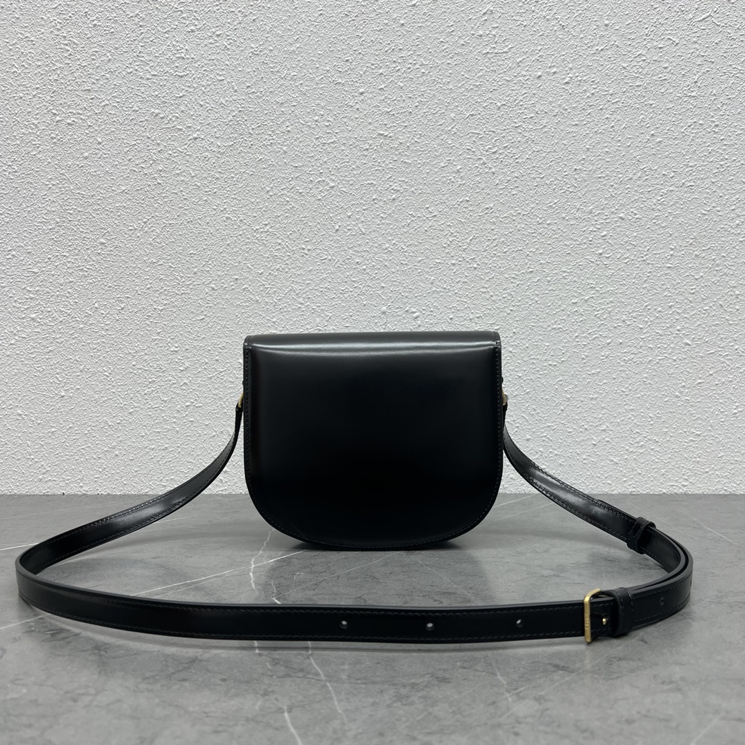 Ce1i*e Teen Besace Triomphe Black For Women 7.2in/18.5cm 110413BF4.38NO