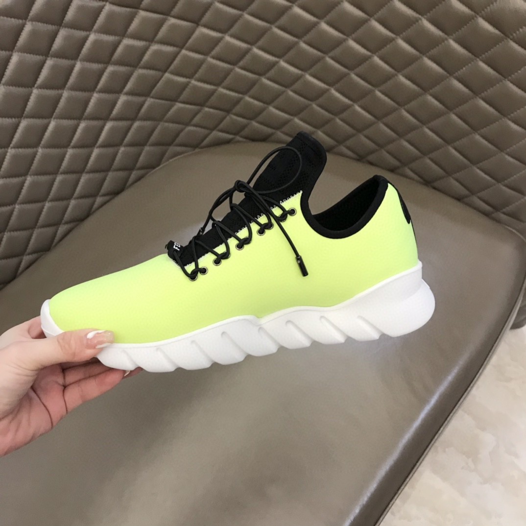 F**di Force Low Tops Sneakers Glow Green For Men