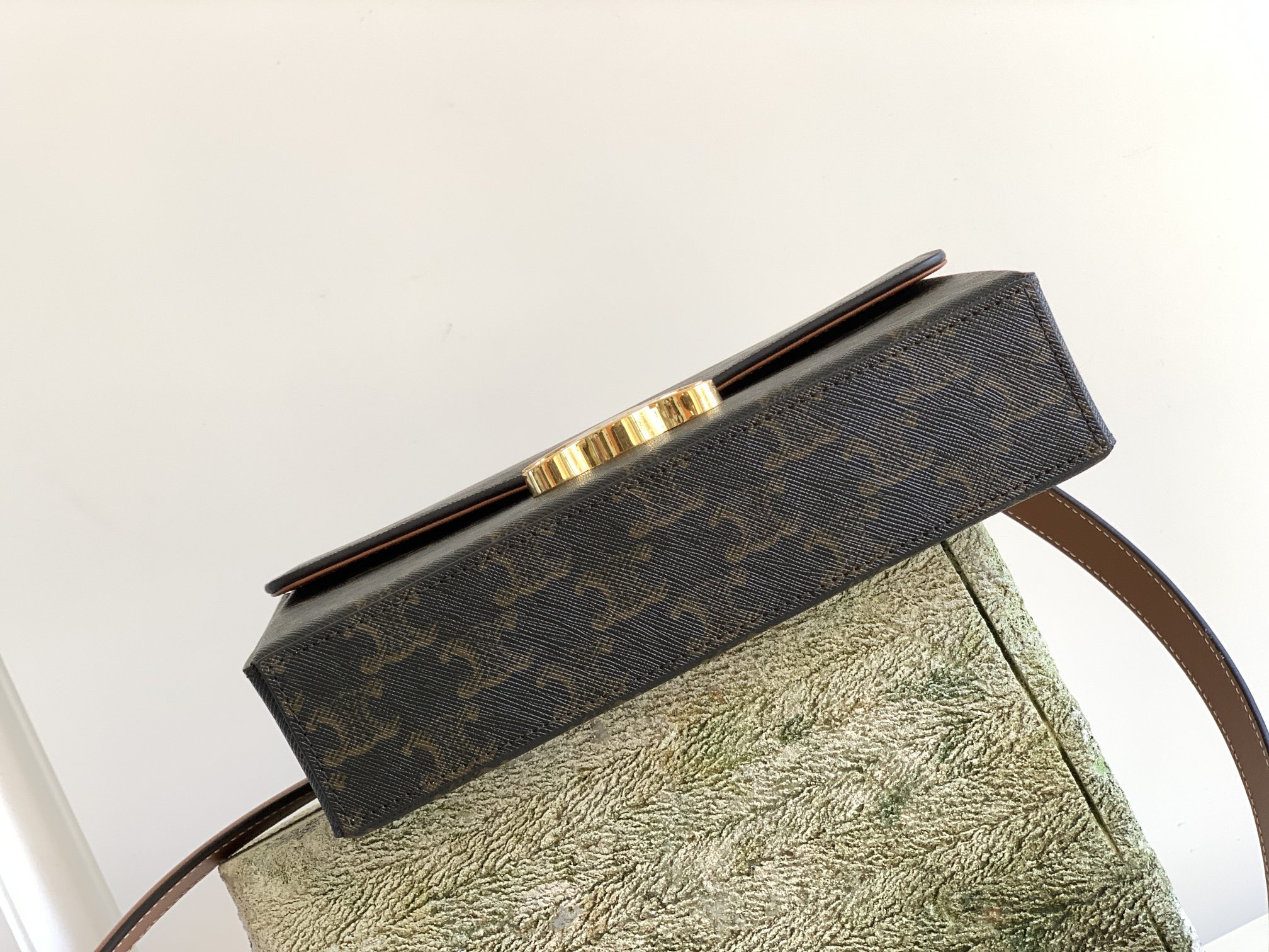 Ce1i*e Box Triomphe Bag In Triomphe Canvas Brown For Women 9in/22cm