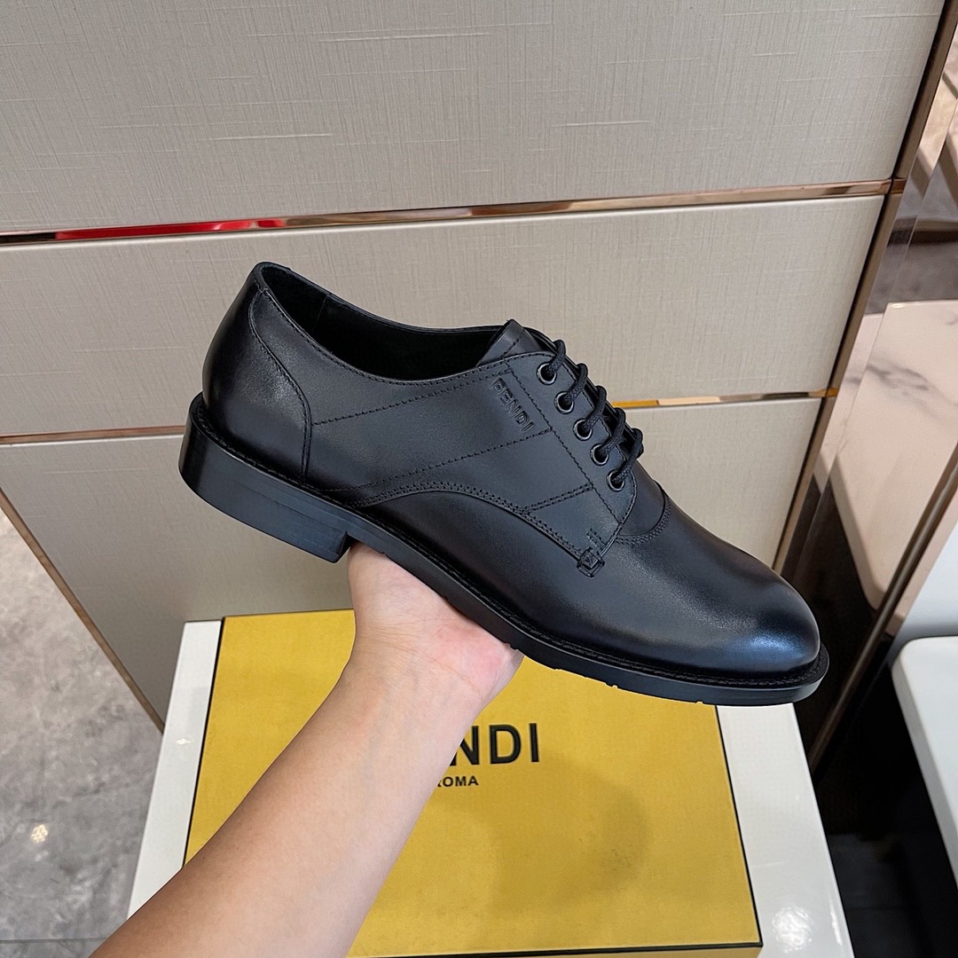 F**di Force Matte Black Shoes For Men