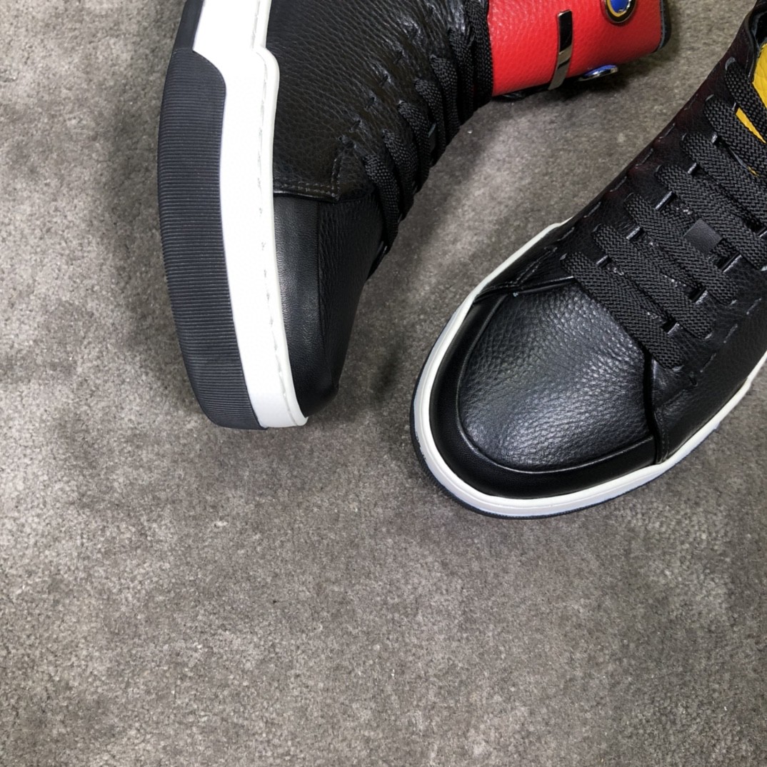 F**di Force High Tops Sneakers Black For Men