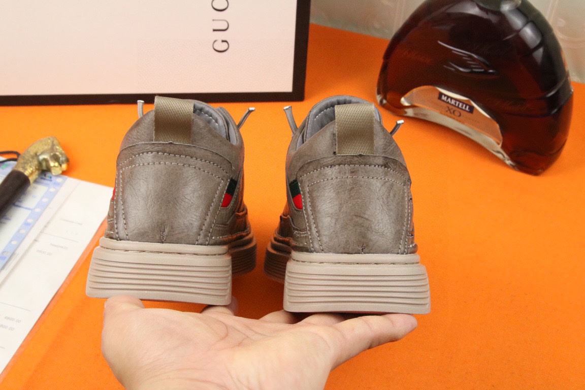 Gvc*1 Men’s Sneakers With Logo GG Gold Web Brown For Men