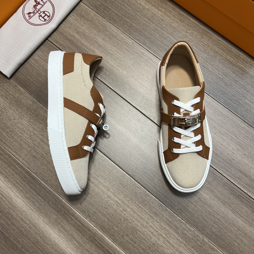 H**me5 Casual Sneakers Beige For Men