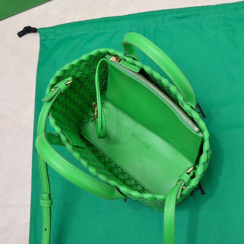 B0tt*ga Ven*ta Mini Cabat Green, For Women, Women’s Bags 7.9in/20cm 709464V1OW13722