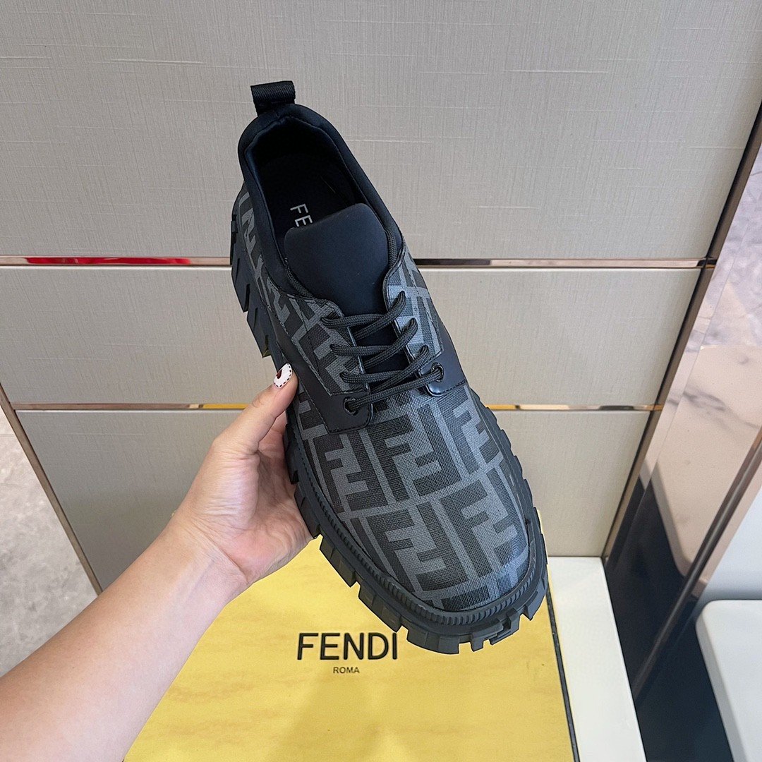 F**di Force Grey Boots For Men 7L1451AD74