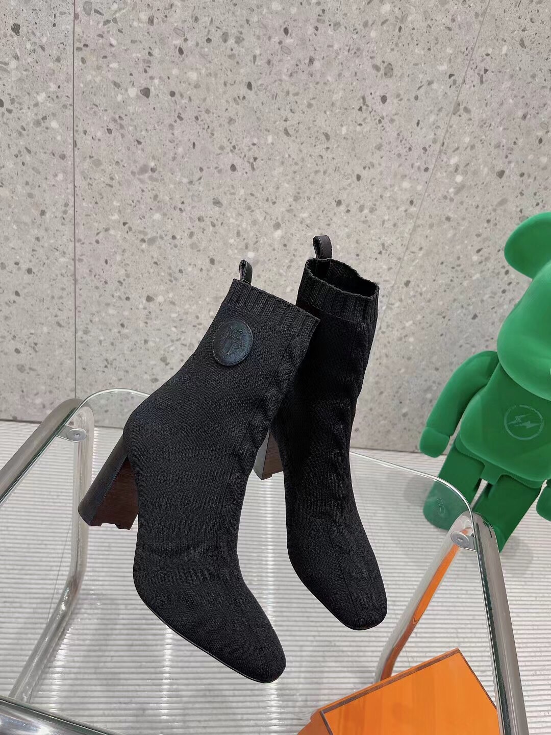 H**me5 Volver 90 Ankle Boots Black For Women 3.5in/9cm H192035Z 02370