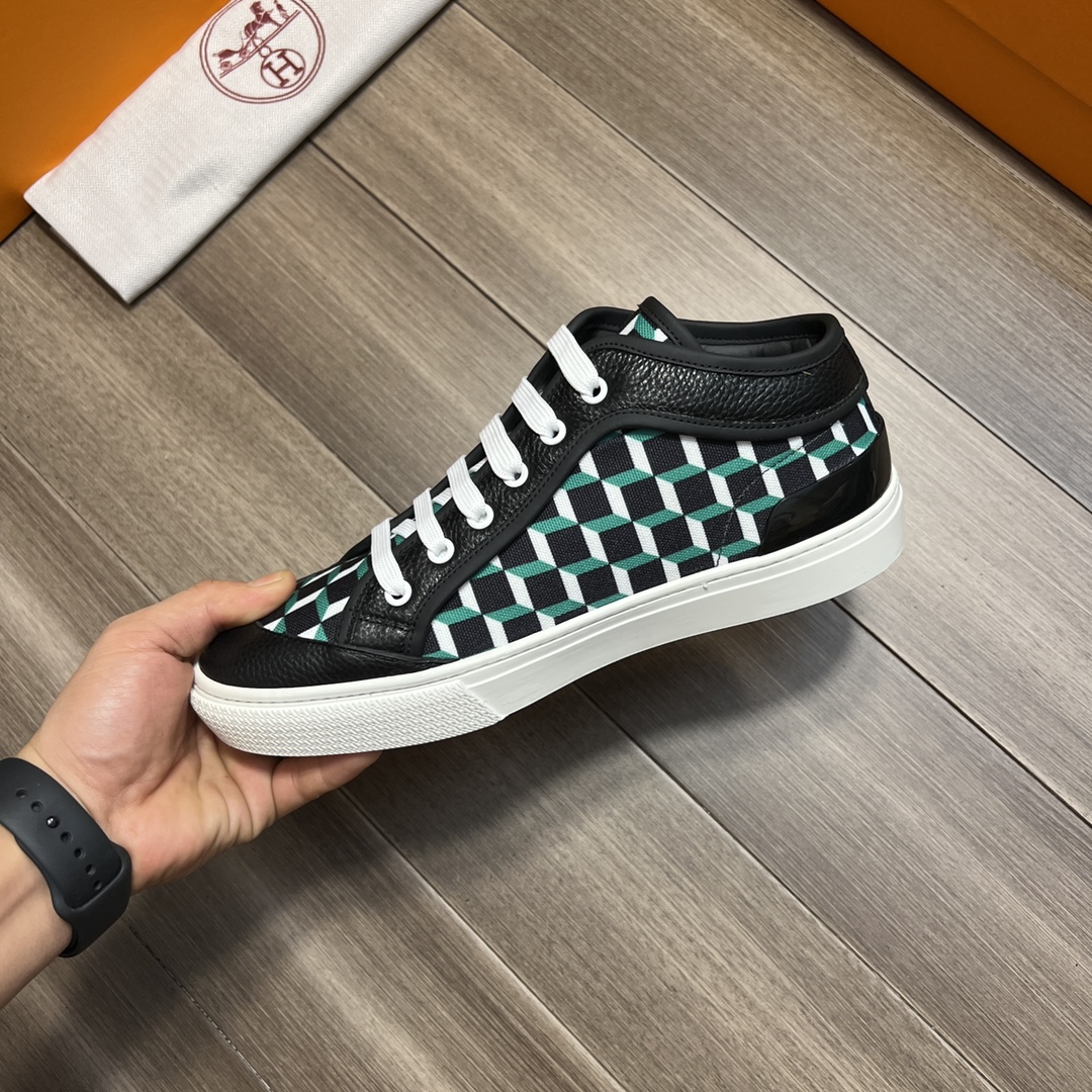 H**me5 Enjoy Sneaker Black And Green For Men