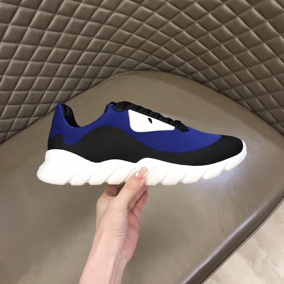 F**di Force Black/Blue Sneakers For Men
