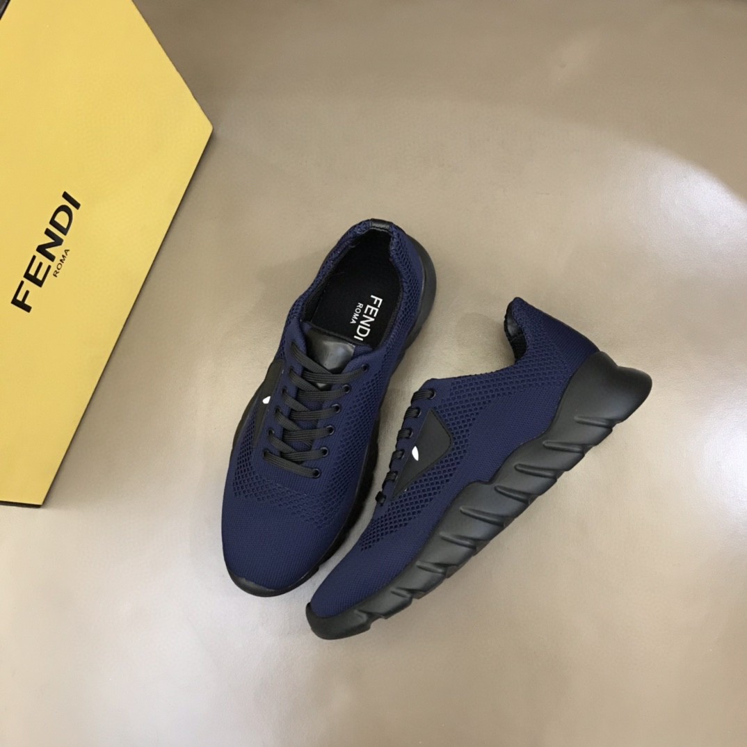 F**di Force Dark Blue Sneakers For Men