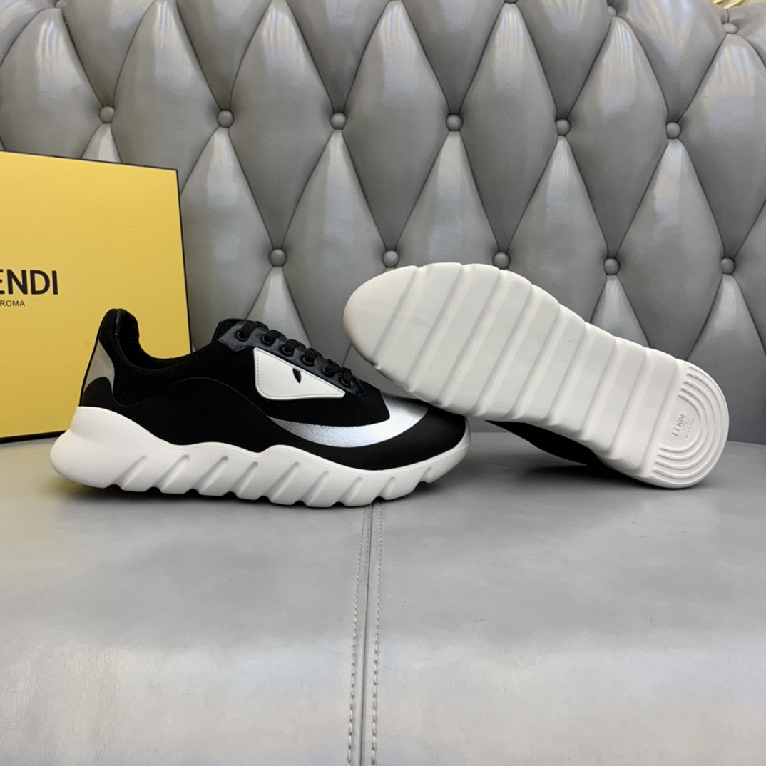 F**di Force Low Tops Sneakers Black/Grey For Men