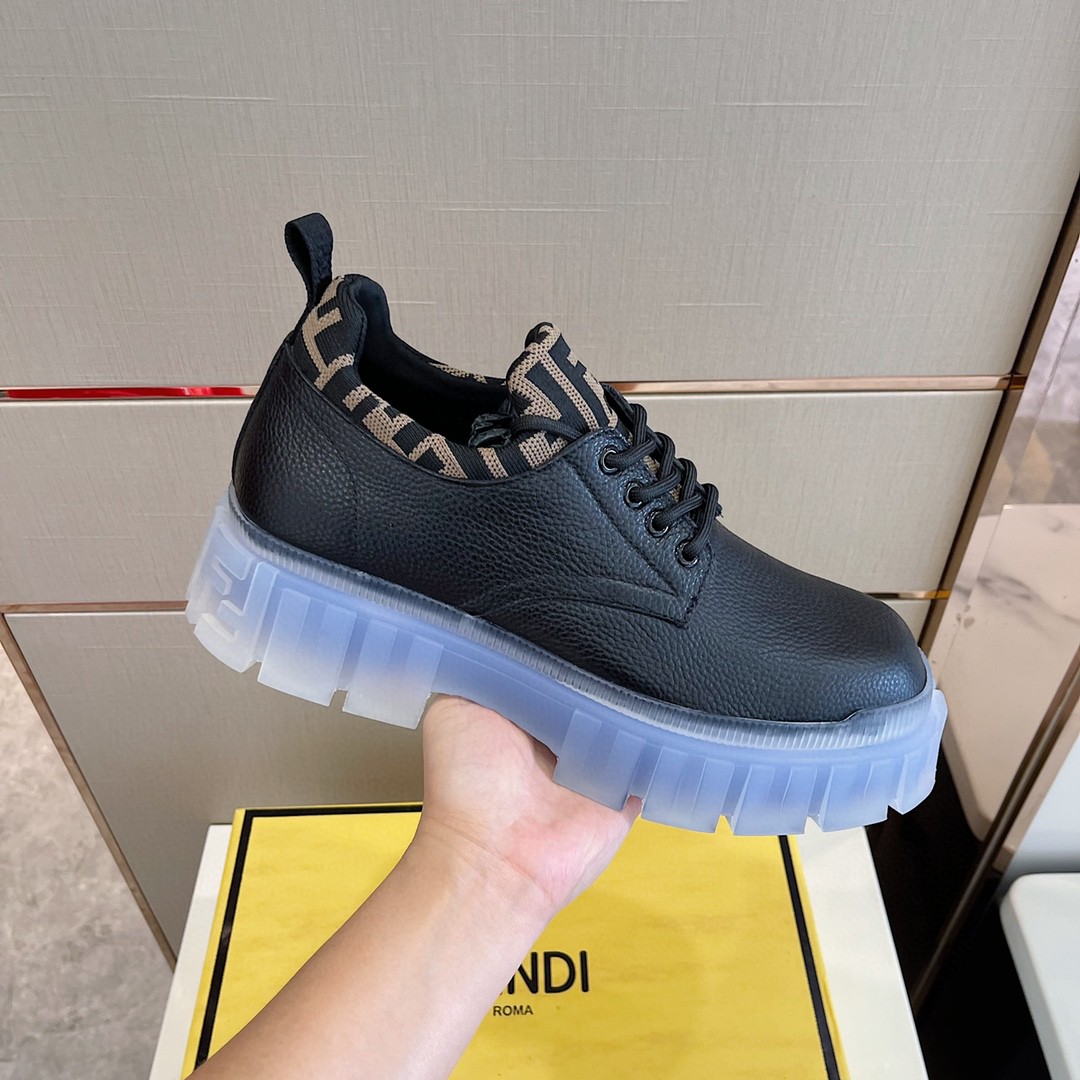 F**di Force Black Boots For Men