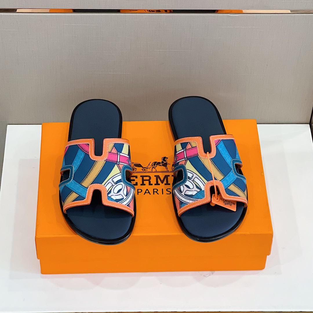 H**me5 Izmir Sandal Orange And Multicolor For Men