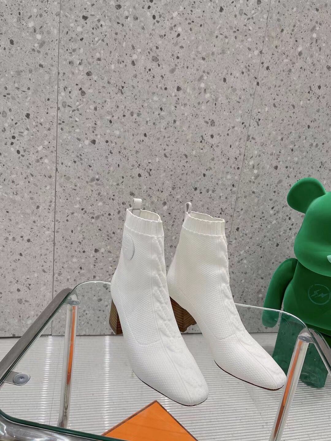 H**me5 Volver 60 Ankle Boots White For Women 2.4in/6cm