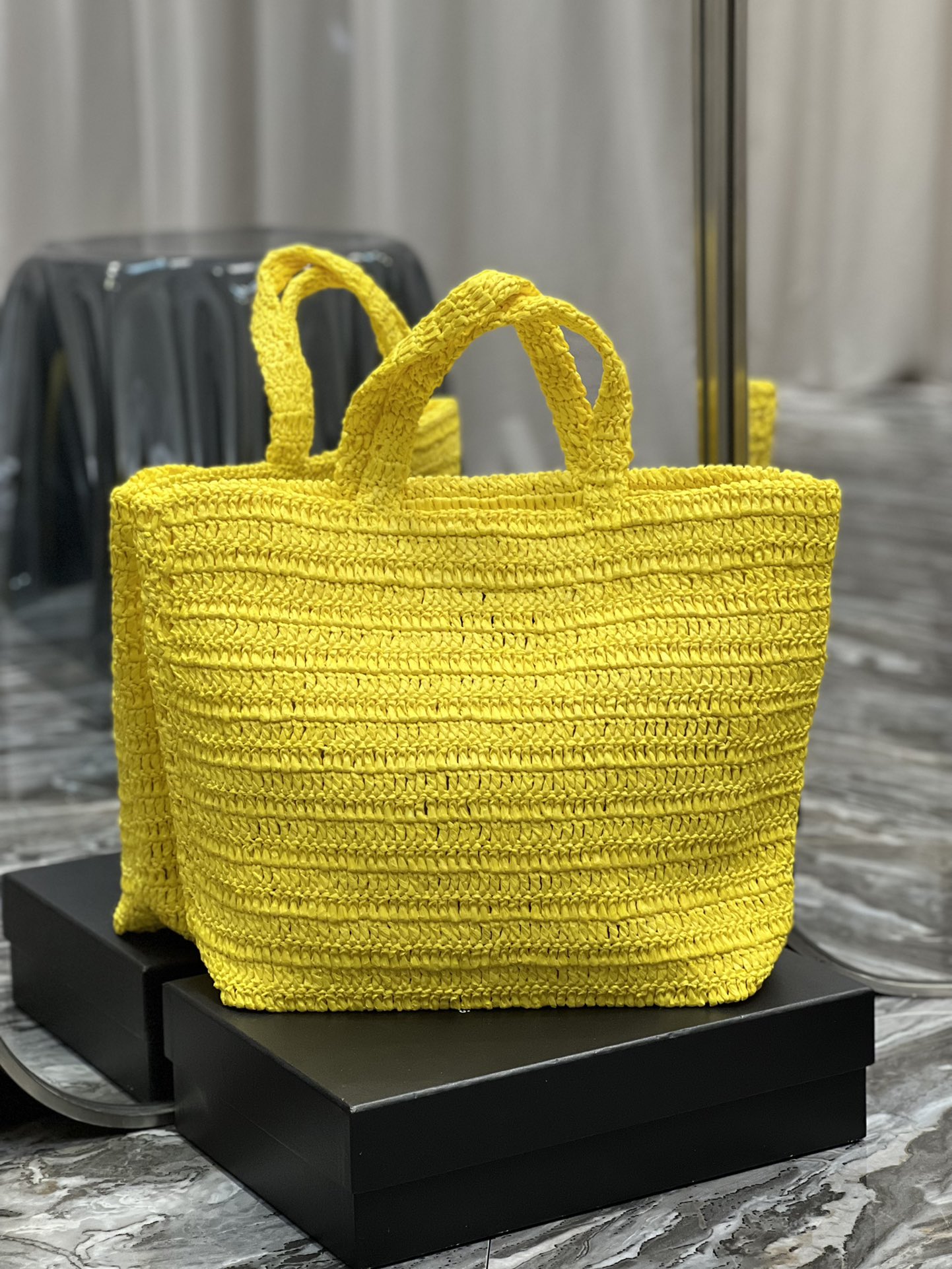 Sa1nt Lau*nt Rive Gauche S*pple Tote Bag Yellow For Women, Women’s Bags 15in/38cm Y51