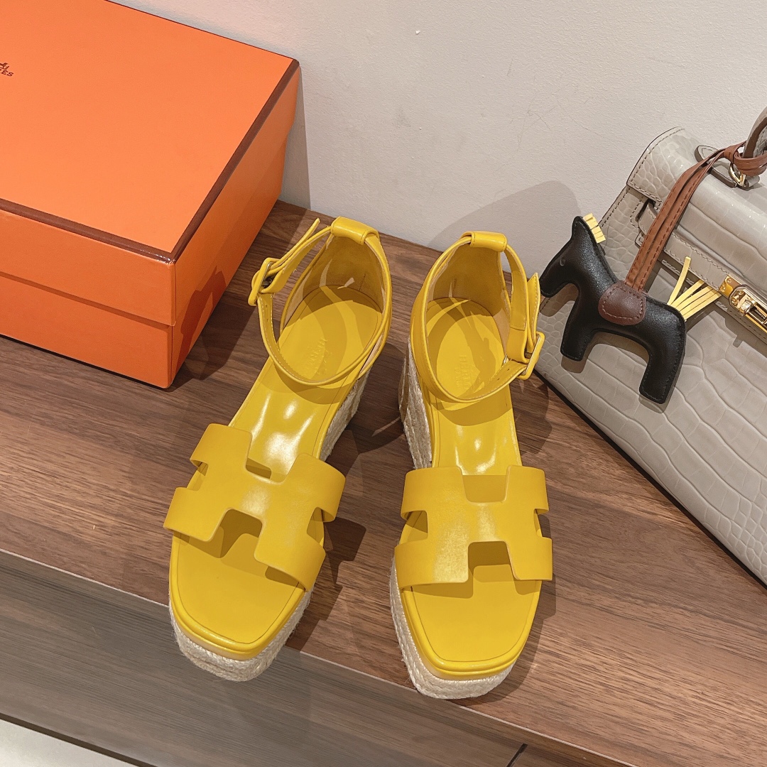 H**me5 Doll 40 Espadrilles Yellow For Women 1.6in/4cm